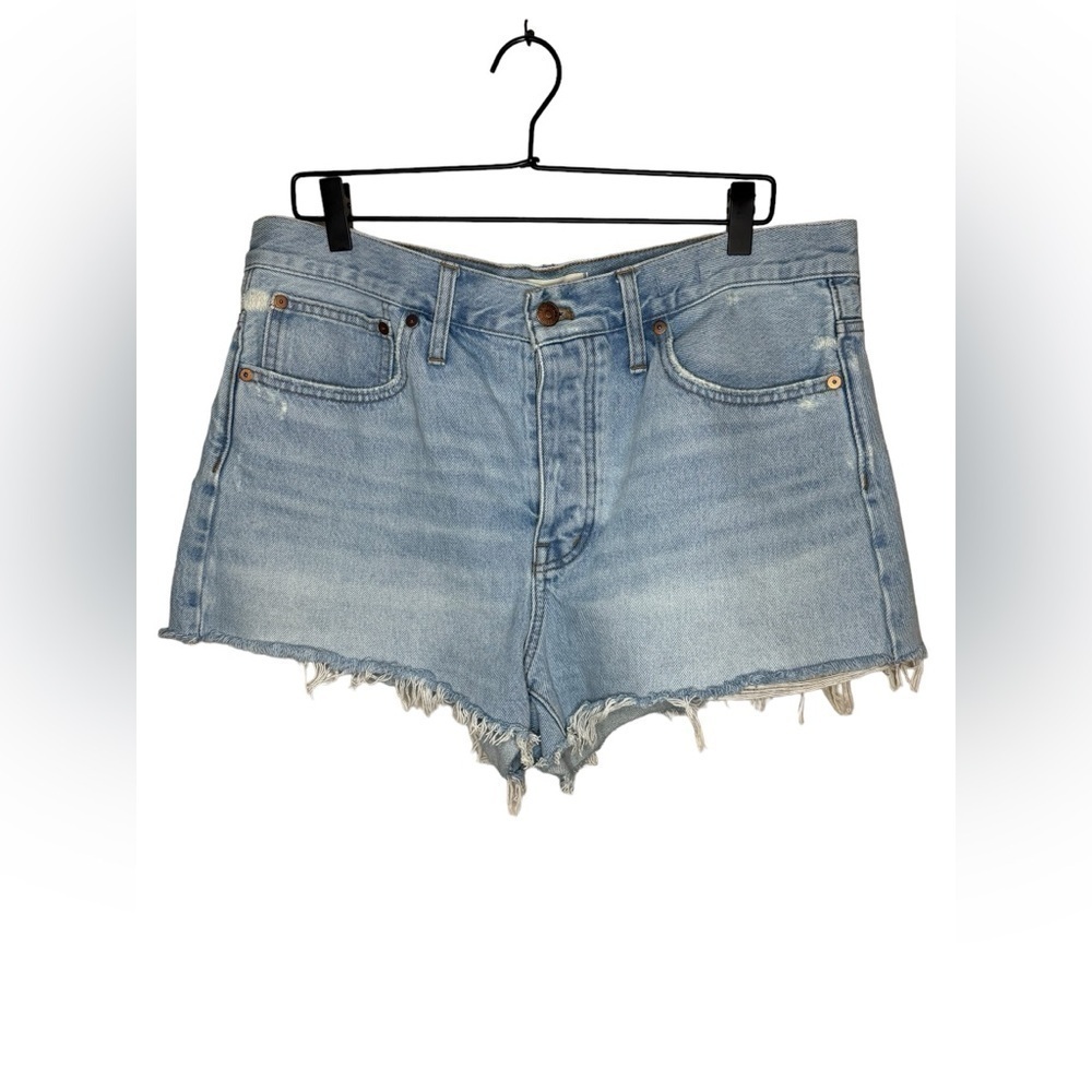 Madewell Relaxed Denim Shorts Size 30 Light Wash